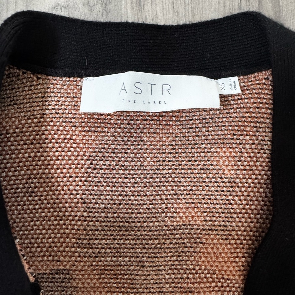 Astr Black and Brown Ruby Cardigan - Picture 3 of 6